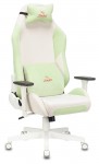 Кресло Zombie EPIC PRO Edition белая и зеленая ткань