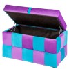 Банкетка Детская 4624 ткань фиолетовая и голубая 700х430х380 