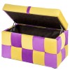 Банкетка Детская 4626 ткань фиолетовая и желтая 700х430х380 