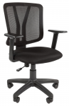 Кресло CHAIRMAN 626 спинка черная сетка сиденье ткань черная TW-11