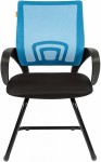 Кресло CHAIRMAN 696V голубая сетка черная ткань