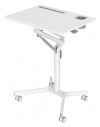 Стол для ноутбука Cactus VM-FDS101B столешница МДФ белая 70x52x105см