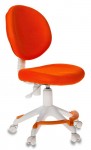 Кресло Бюрократ KD-W6-F ткань оранжевый с подставкой для ног