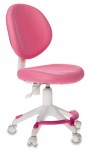 Кресло Бюрократ KD-W6-F ткань розовая с подставкой для ног