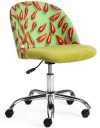 Кресло MELODY Мелоди флок олива ткань рисунок Botanica 03 pepper