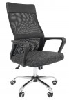 Кресло офисное РК-166 спинка сетка ткань SY черная