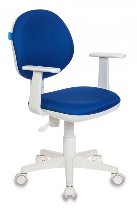 Кресло Бюрократ CH-W356AXSN темно-синее белый пластик