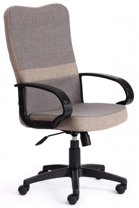 Кресло руководителя CH757 ткань фостер серая вставки светло-коричневые