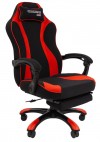 Кресло CHAIRMAN GAME 35 красная и черная ткань