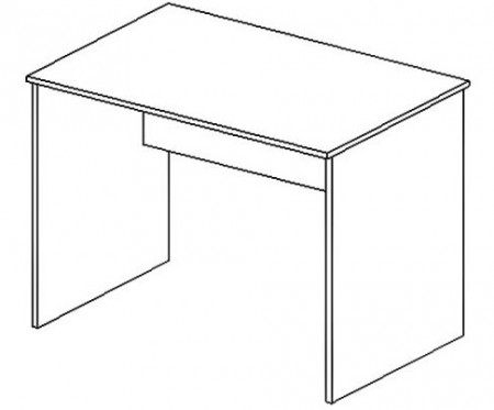 Стол письменный S-1400 Simple Симпл серый