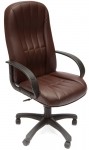 Кресло руководителя CH833 экокожа коричневая