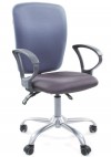 Кресло CHAIRMAN 9801 сиденье серое спинка голубая 