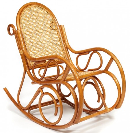Кресло-качалка из ротанга MILANO Милано цвет коньяк 