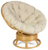 Кресло-качалка из ротанга Papasan Папасан цвет мед   подушка