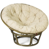 Кресло из ротанга Papasan Папасан цвет олива  подушка