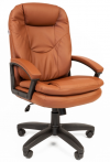Кресло руководителя РК-168 экокожа коричневая
