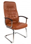 Кресло для приемных РК-200 экокожа коричневая