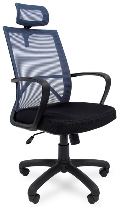 Кресло руководителя РК-230 спинка сетка ткань черная