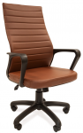 Кресло офисное РК-165 экокожа коричневая