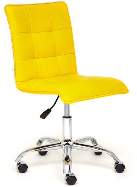 Кресло офисное ZERO Зеро желтая экокожа 
